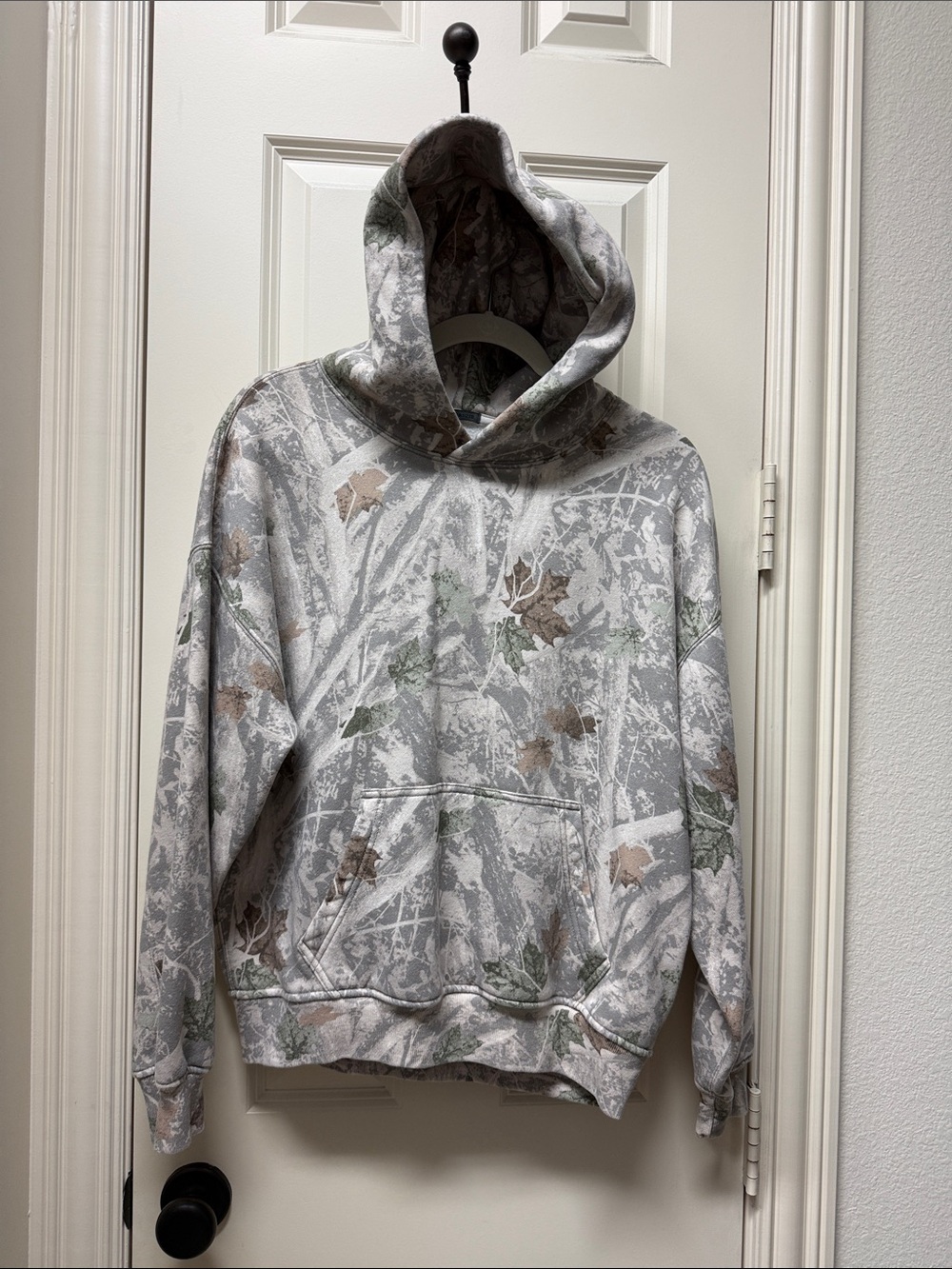ABERCROMBIE ABS FIRCH Men's Gray Camo Hoodie Sweatshirt-oversized XS